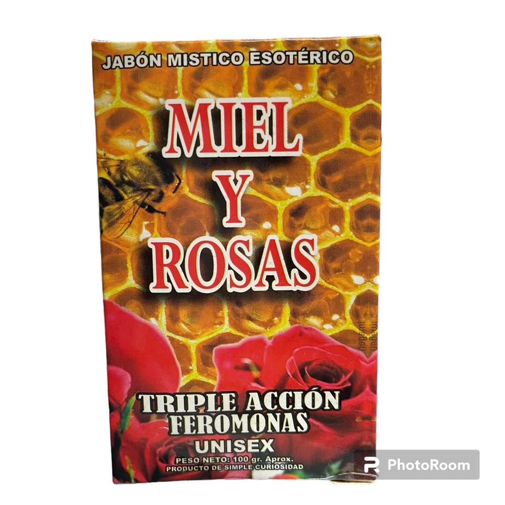 Rose honey esoteric bar soap/ jabon esoterico miel y rosas
